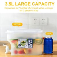 3.5 Liters 5 Liters Cold Kettle With Faucet Summer Household Lemonade Bottle Water Cold Bubble Bottle Ice Water Put Refrigerator Fruit Teapot main image 6