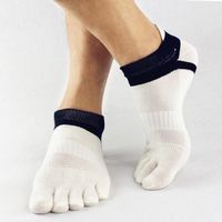 Four Seasons Short-tube Sports Split-toe Socks Breathable Mesh Cotton Socks Five-finger Socks Men&#39;s Socks main image 3
