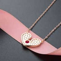 S925 Sterling Silver Love Pendant Necklace Women's Fashion Collarbone Chain main image 4