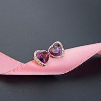 Fashion Heart-shaped Silver Jewelry S925 Silver Earrings Wholesale main image 1