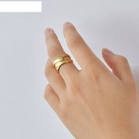 304 Stainless Steel 14K Gold Plated Fashion Plating Geometric No Inlaid main image 5