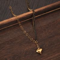 French Retro Black Diamond Claw Chain Love Necklace Clavicle Chain main image 5