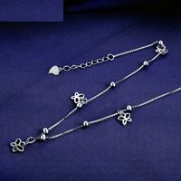 Fashion Simple S925 Silver Anklet Butterfly Popular Foot Jewelry main image 4