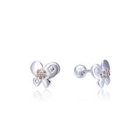 Fashion Butterfly-shaped S925 Silver Simple Stud Earrings Wholesale main image 6