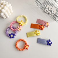 Fashion Sweet Flower Hair Ring Hair Clip Cute Rubber Band Hair Accessories main image 1