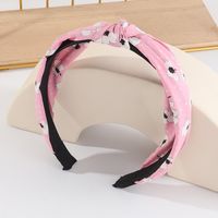 Fashion Printing Flower Fabric Pressed Hair Headband Wholesale main image 4