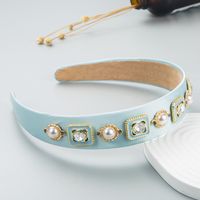 Baroque Retro New Alloy Inlaid Drill Head Hoop Pressure Headband Hair Hair Accessories main image 3