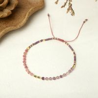 Retro Ribbon Geometric Pearl Simple Jewelry Contrast Color Bracelet main image 4