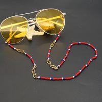 Glass Beads Buckle Glasses Chain Multi-layer Small Bracelet Clothing Necklace main image 1