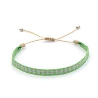 Vintage Weaving Miyuki Glass Beads Pearl Geometric Ethnic Embroidered Bracelet main image 6