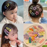 Simple Children's Cute Trumpet Bb Clip Bangs Clip Pentagram Hairpin main image 3