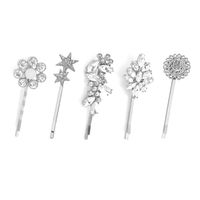 Mode-diamant-clip-set Perle Haarspange Sonnenblume Sternblatt Randclip main image 5