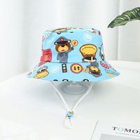 Printemps Et Automne Nouveau Chapeau De Pêcheur Animal Imprimé Multi-taille Pour Enfants main image 4