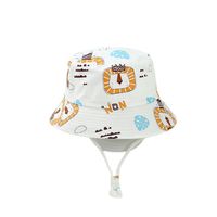 Printemps Et Automne Nouveau Chapeau De Pêcheur Animal Imprimé Multi-taille Pour Enfants main image 6