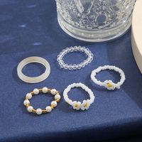 Ensemble De 5 Pièces De Perles De Fleurs De Mode Simples Européennes Et Américaines main image 4