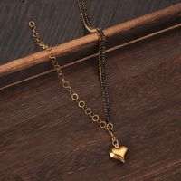 French Retro Black Diamond Claw Chain Love Necklace Clavicle Chain sku image 4