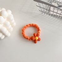 Fashion Sweet Flower Hair Ring Hair Clip Cute Rubber Band Hair Accessories sku image 8