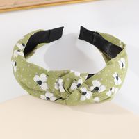 Fashion Printing Flower Fabric Pressed Hair Headband Wholesale sku image 2