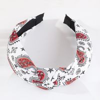 Fashion Printing Flower Fabric Pressed Hair Headband Wholesale sku image 3