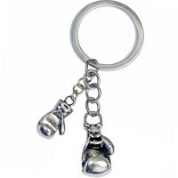 Fashion Creative Hercules Keychain Fitness Haltère Porte-clés En Métal sku image 1