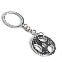 Fashion Creative Hercules Keychain Fitness Dumbbell Metal Keyring sku image 5