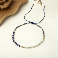 Vintage Weaving Miyuki Glass Beads Pearl Geometric Ethnic Embroidered Bracelet sku image 3