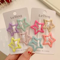 Simple Children's Cute Trumpet Bb Clip Bangs Clip Pentagram Hairpin sku image 26