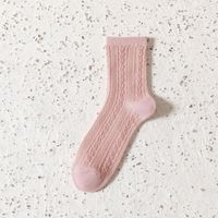 New Mid-tube Cotton Cute Bear Pink Princess Socks sku image 3