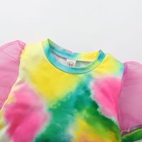 2022 Children's Boys And Girls Tie Dye Suit Short Sleeve Top Shorts main image 5