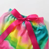 2022 Children's Boys And Girls Tie Dye Suit Short Sleeve Top Shorts main image 7