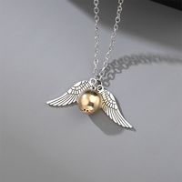 Fashion New Necklace Snitch Angel Wings Metal Necklace Wholesale main image 2