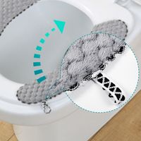 Wholesale Grey Pair Of Sticky Toilet Stickers main image 6