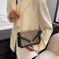 Fashion Messenger Small Bag Women's Winter New Style Checkerboard Small Square Bag main image 3