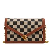 Fashion Messenger Small Bag Women's Winter New Style Checkerboard Small Square Bag main image 6