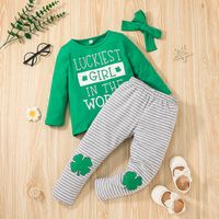 Baby Children Letter T-shirt Trousers Two-piece Fashion Children's Suit main image 2