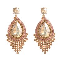 Fashion Diamond-encrusted Glass Diamond Rhinestone Earring main image 6