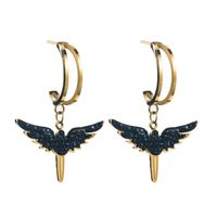 Fashion Angel Wings Stainless Steel Titanium Steel Earrings main image 6
