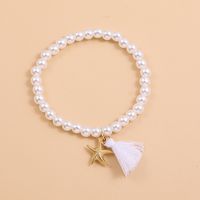 Chaîne De Perles Simple Pendentif De Noël Bracelet De Perles De Riz Perlé sku image 3