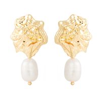 Mode Fleur Gland En Forme De Coeur Géométrique Alliage Perle Boucles D&#39;oreilles En Gros sku image 1