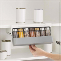 Condiment Box Hanging Condiment Jar Rack Home Punch-free Home Condiment Bottle Storage Rack Kitchen Condiment Bottle main image 1