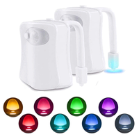Menschlicher Körper Induktionslicht 8-farben-toilettenabdeckungslicht Led-nachtlicht-toilettenlicht main image 2