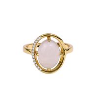 Korean Light Luxury Niche Opening Index Finger Ring Trendy Opal Ring Female main image 6