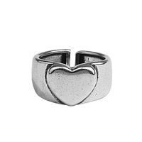 Niche Simple Three-dimensional Peach Heart Thick Index Finger Ring Wholesale main image 6