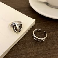Niche Retro Multi-layer Thick Hip-hop Opening Adjustable Index Finger Ring main image 5
