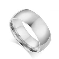 Simple Style U Shape Stainless Steel Rings In Bulk main image 3