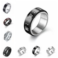 Titanium Steel Rotating Ring Male Rotating Decompression Anti-anxiety Ring main image 1