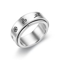 Titanium Steel Rotating Ring Male Rotating Decompression Anti-anxiety Ring main image 3