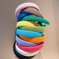 Modèle De Couleur Macaron Rétro Bandeau En Épingle À Cheveux En Éponge Tricotée En Gros main image 1