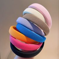 Retro Macaron Color Pattern Knitted Sponge Hairpin Headband Wholesale main image 3