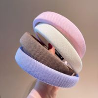 Retro Macaron Color Pattern Knitted Sponge Hairpin Headband Wholesale main image 5